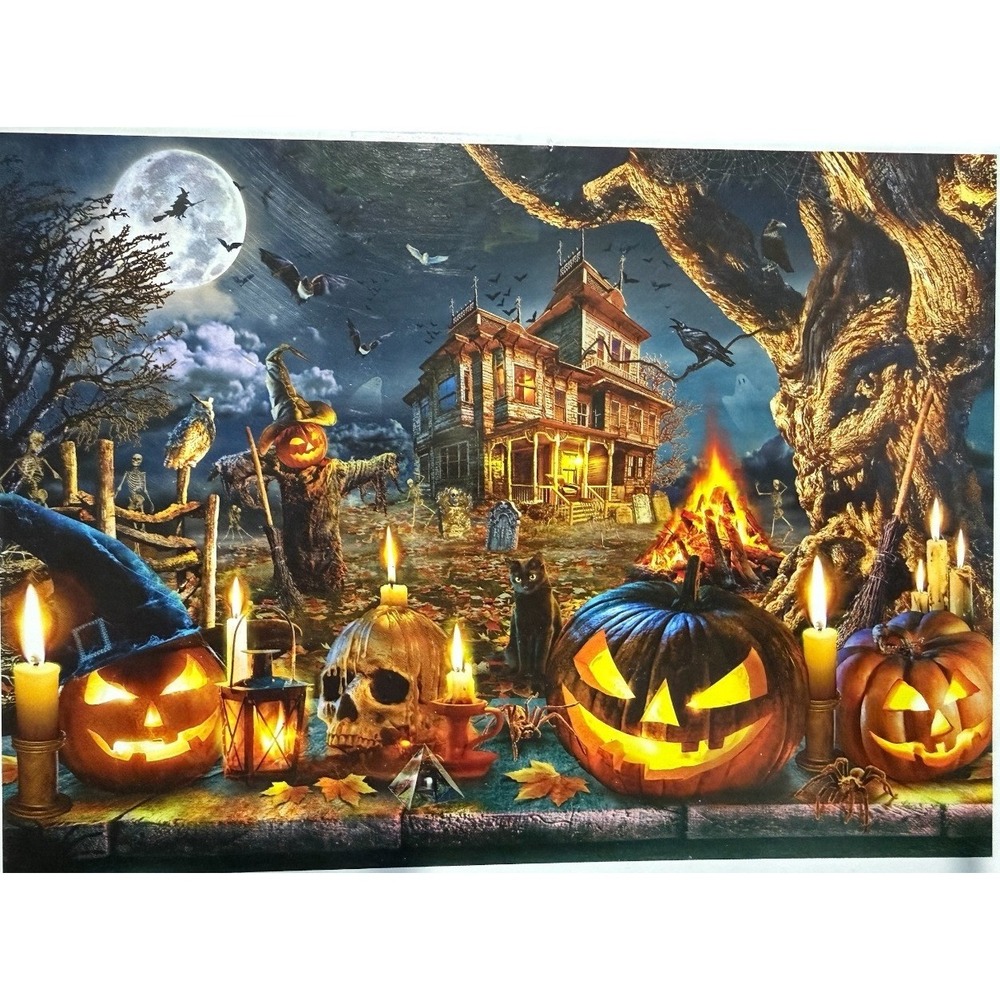 Haunting Halloween Jigsaw Puzzle Art VCC‎ Adrian Chesterman 1000 Pieces Spooky